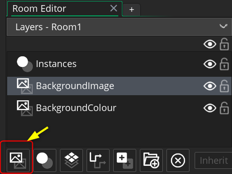 gamemaker room background layer